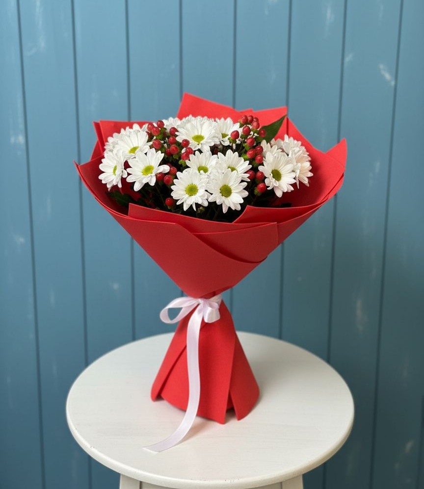 Букет цветов из: Хризантемы в Тяжинском