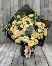 Букет цветов из:  Розы и Лизиантусы в Тяжинском