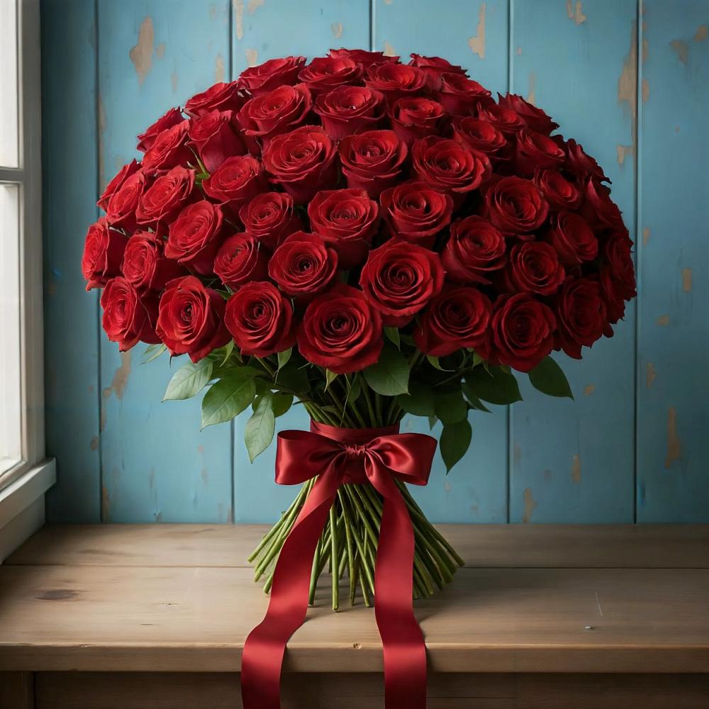 Букет Красные розы Блэк Меджик в Тяжинском