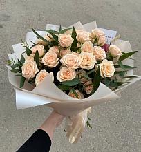 Букет Кремовые розы Латте в Тяжинском