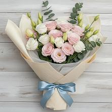 Букет цветов из:  Лизиантусы в Тяжинском