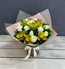 Букет цветов из:  Орхидеи и Розы в Тяжинском