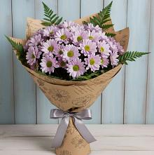 Букет цветов из:  Хризантемы #REPLACE_PRED# Тяжинском