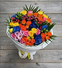 Букет цветов из:  Розы и Хризантемы в Тяжинском