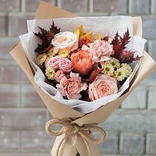 Букет цветов из:  Гвоздики, Хризантемы и Розы в Тяжинском