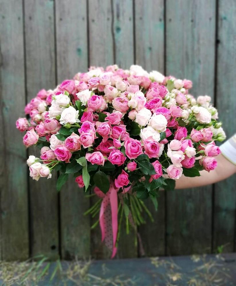 Букет Розовые кустовые розы Натали и Лав Лидия в Тяжинском