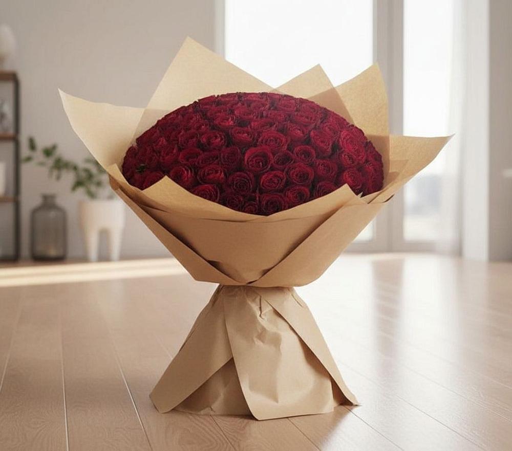 Букет 101 Красная роза в Тяжинском