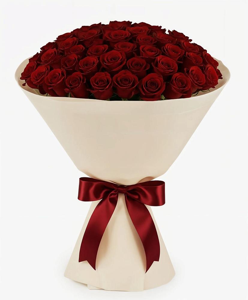 Букет 101 Бордовая роза Блэк Бакарра в Тяжинском